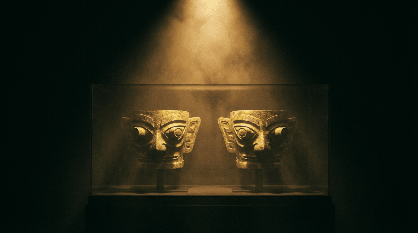 世紀重逢：三星堆兩大縱目面具分離四十年後首度合體，古蜀文明大展將在北京登場