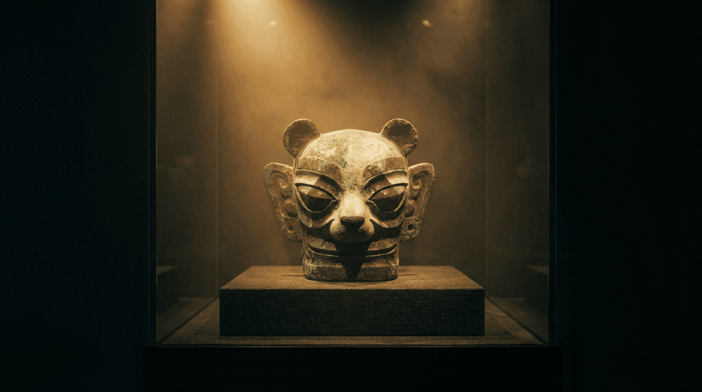 萌力爆發！當三星堆面具戴上熊貓臉，古蜀文明的潮流新玩法