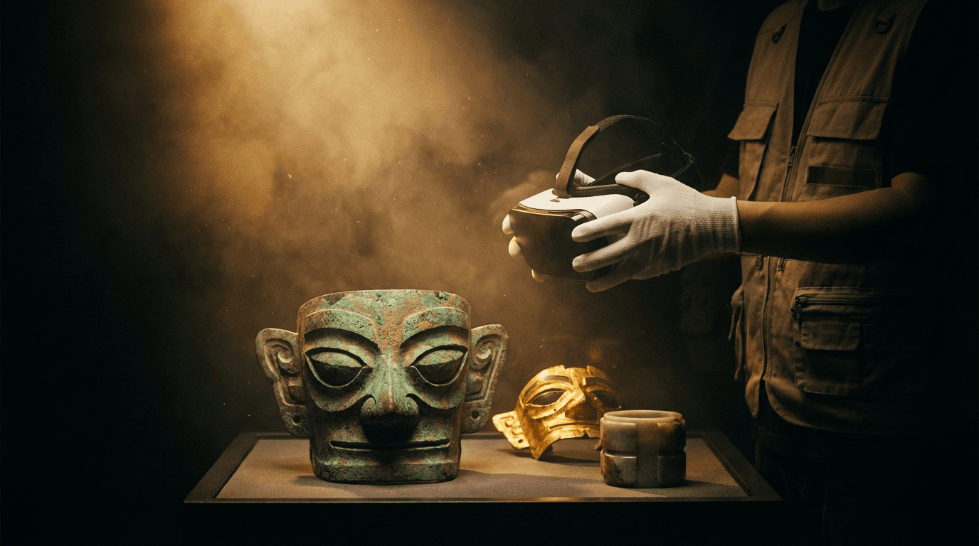 三星堆博物館放大招！VR體驗讓你親手挖掘古蜀文明