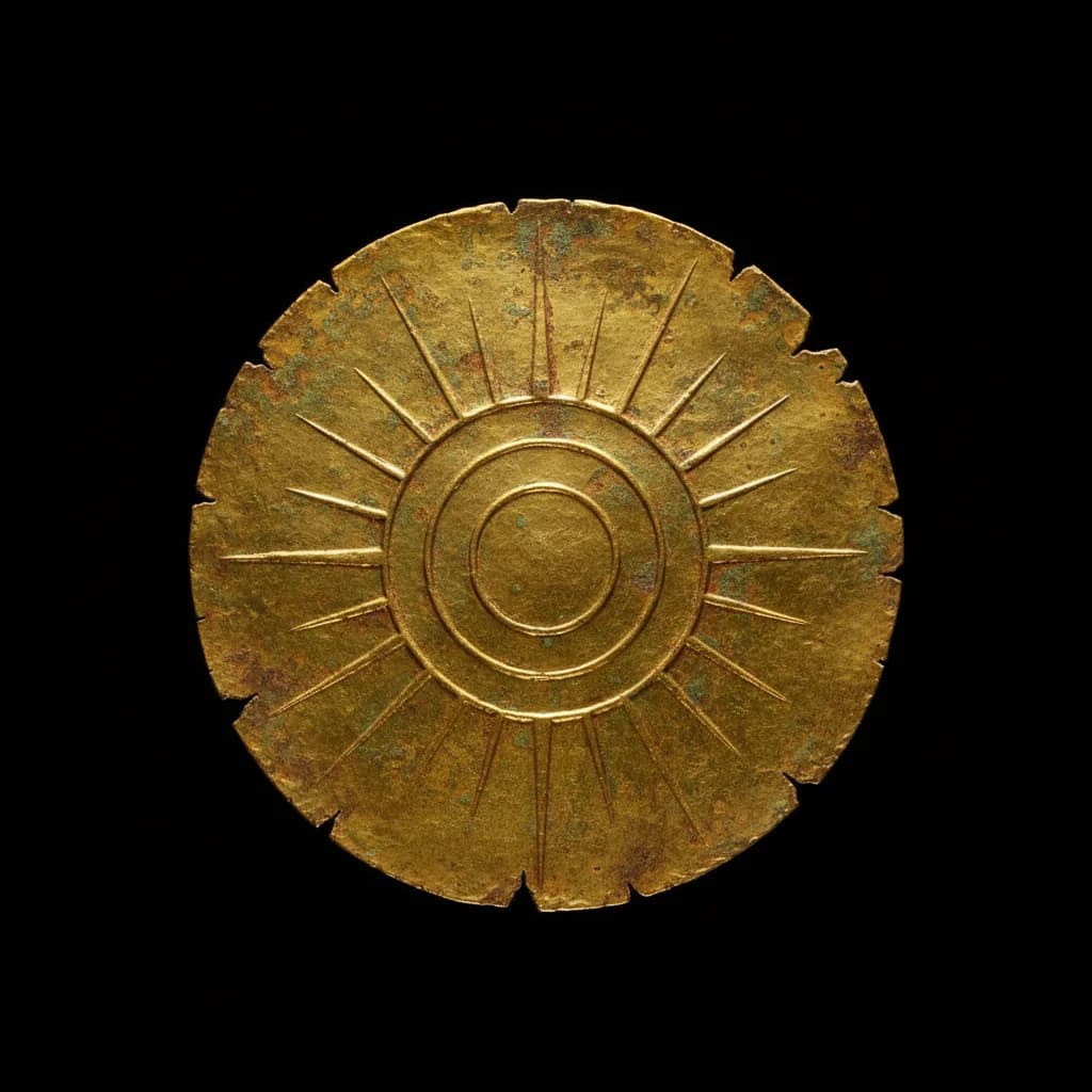金箔太陽形器