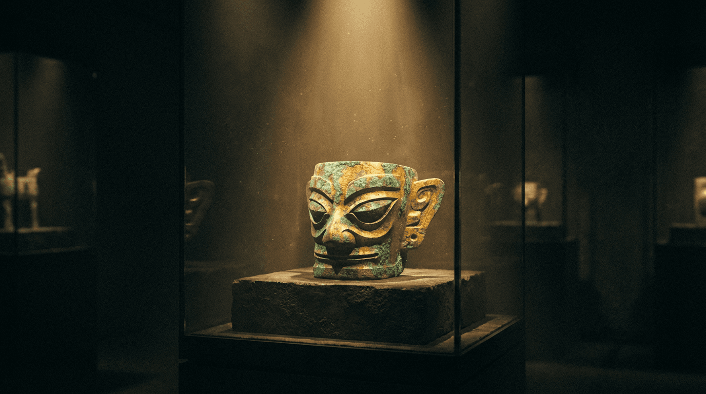 三星堆再掀熱潮!全新青銅人面具出土,揭開古蜀文明神秘面紗